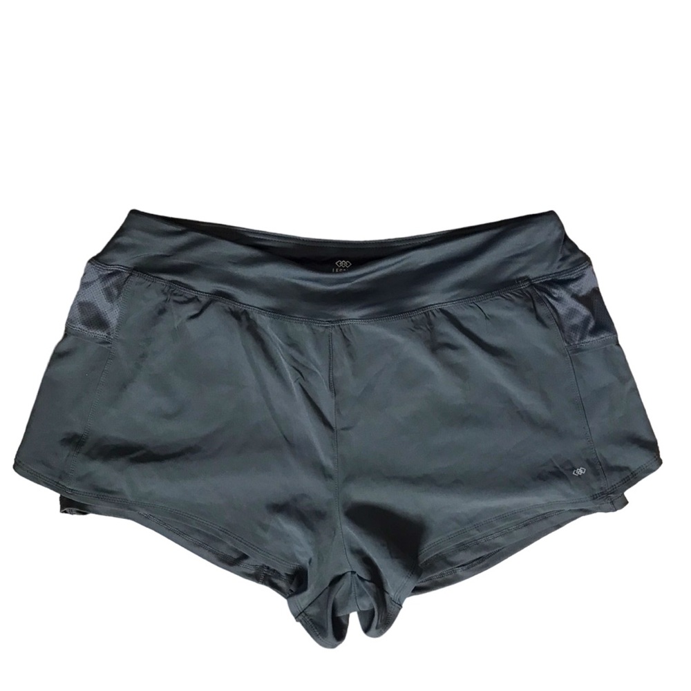 Womens 2x Legend Athletic Running Shorts Olive Green Fully Lined Elastic Waist